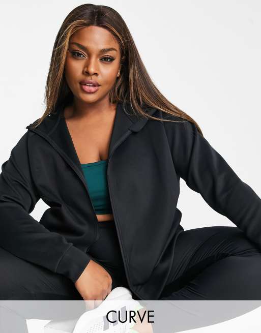 ASOS 4505 Curve icon zip though sweat (part of a set) 