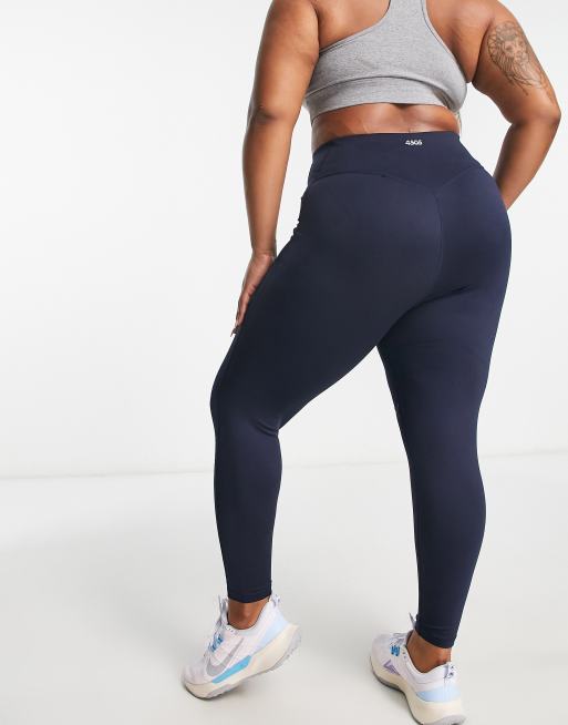 ASOS 4505 Curve - Ikoniske leggings med lomme og formgivende sømdetaljer 