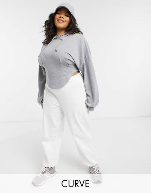 ASOS 4505 Curve – Jogginghose mit Korsett-Detail an der Taille