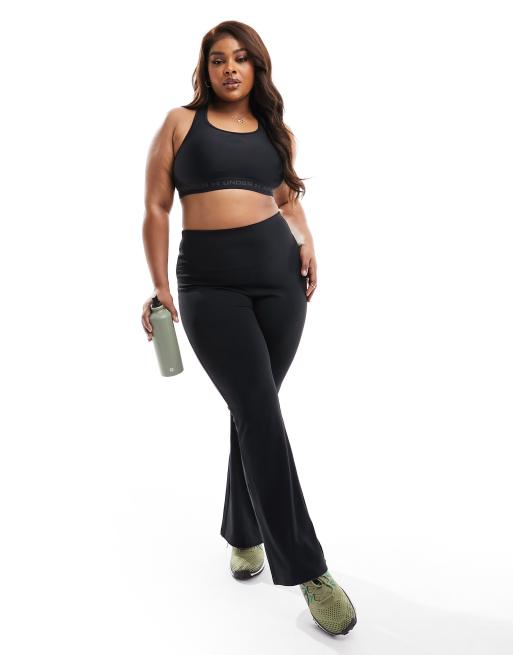 ASOS 4505 Curve - Legging ajusté puis évasé en tissu doux - Noir