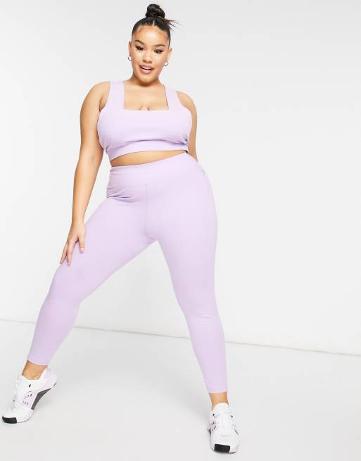 ASOS 4505 Curve Icon Legging In Cotton Touch-Purple for Women