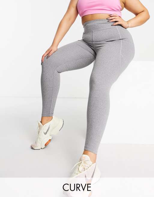 ASOS 4505 Curve - Leggings da corsa allacciati con tasca per il telefono 