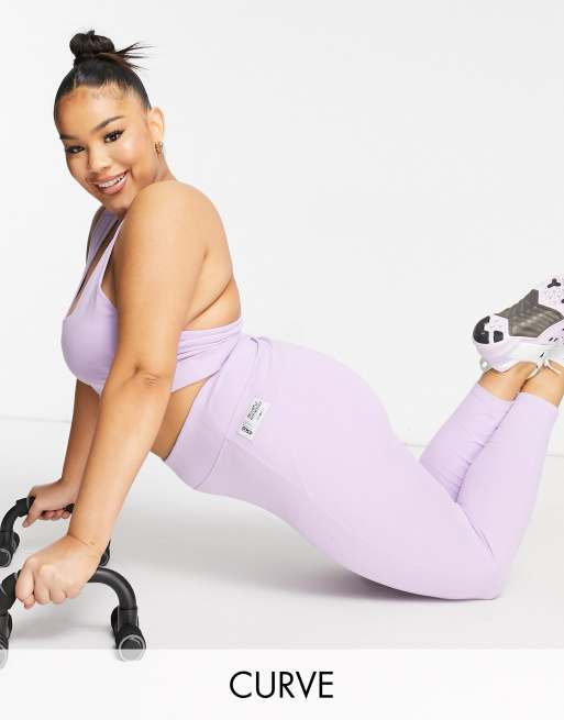 ASOS 4505 Curve leggings in cotton - PURPLE