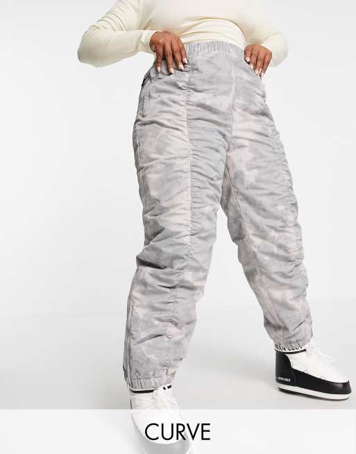 ASOS 4505 Curve oversized ski pants in washed print ASOS