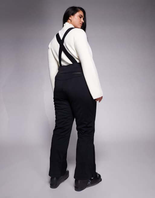 ASOS 4505 Curve - Pantalon de ski évasé en tissu déperlant - Noir, 3 de 5