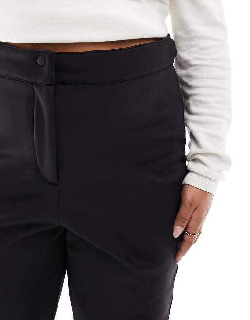 ASOS 4505 Curve - Pantaloni da sci a vita alta skinny neri con staffe, 3 di 5