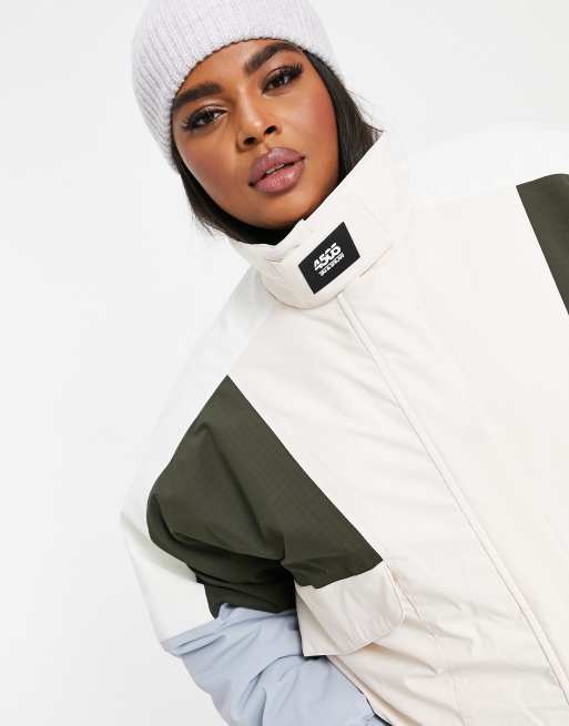 ASOS 4505 ski suit in color block