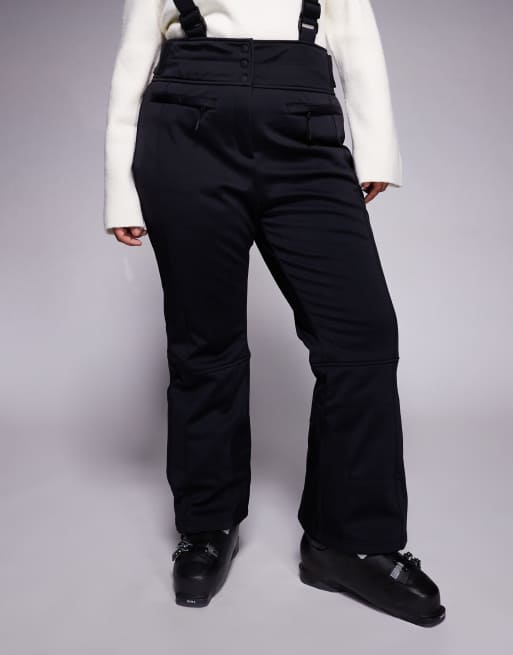 ASOS 4505 Curve - Ski - Pantaloni da sci a zampa in soft shell idrorepellenti neri, 2 di 5