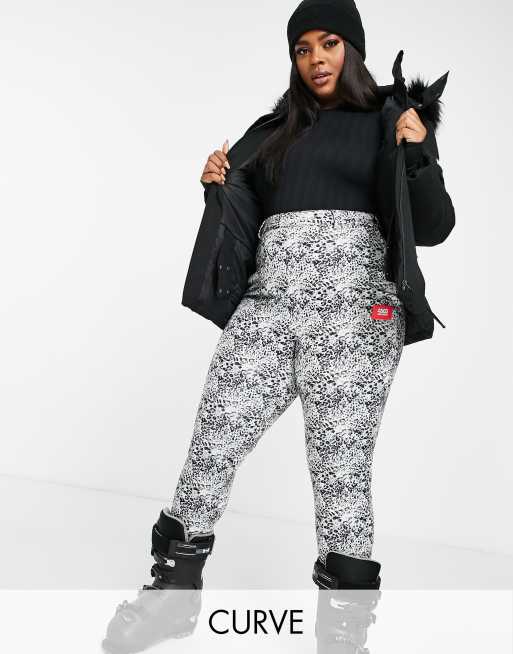 ASOS 4505 Ski High Waisted Ski Pants With Mono Logo Detail