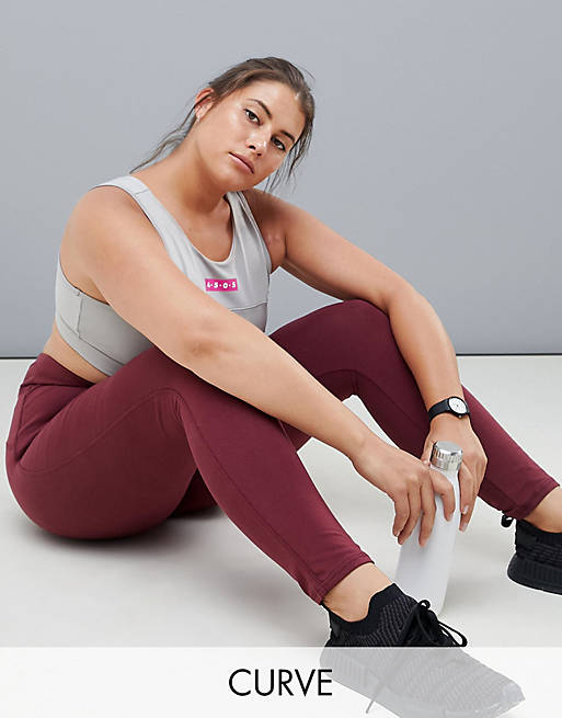 ASOS 4505 CURVE Sports Legging In Heavy Weight In Cotton Spandex