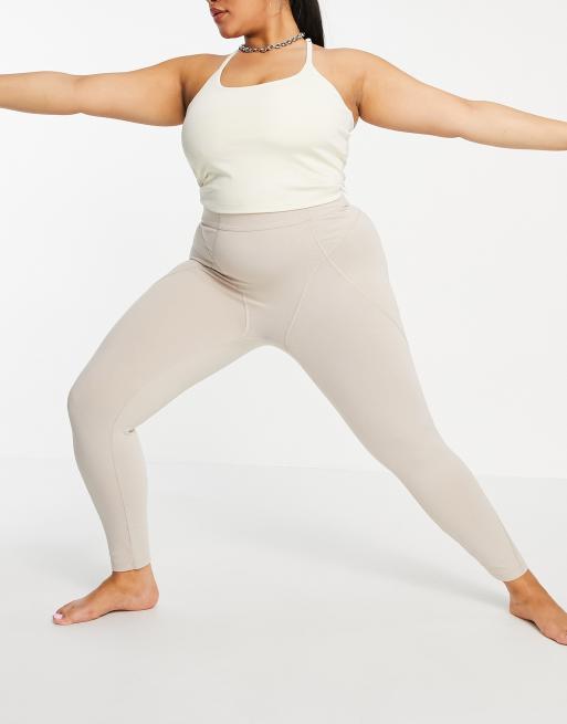 ASOS 4505 Curve – Yoga-Leggings aus Cotton-Touch-Material mit Konturnaht, 4 von 4
