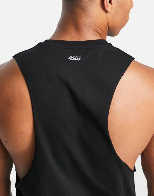ASOS 4505 - Débardeur de sport à logo emblématique et emmanchures larges, 3 de 4