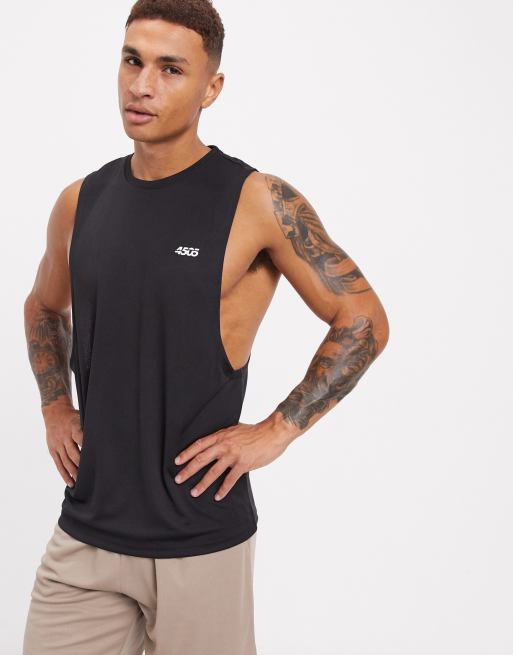 ASOS 4505 - Débardeur de sport à logo emblématique et emmanchures larges  , 4 de 4