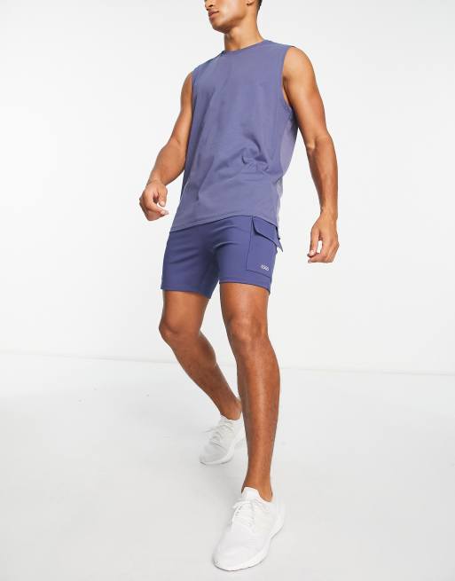 ASOS 4505 - Débardeur de sport décontracté avec empiècement respirant en tulle, 4 de 4