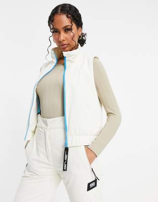 doudoune sans manche velour cotele