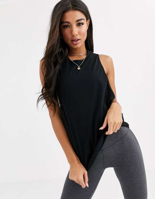 ASOS 4505 drop armhole tank in cotton touch