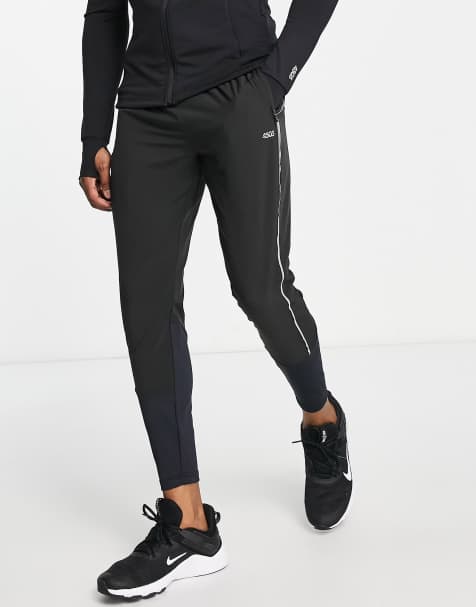 ASOS 4505 – Dzianinowe hybrydowe joggersy do biegania z odblaskowymi elementami - view 1