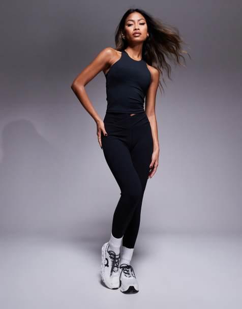 ASOS 4505 - Ensemble de sport doux au toucher à taille croisée - view 1