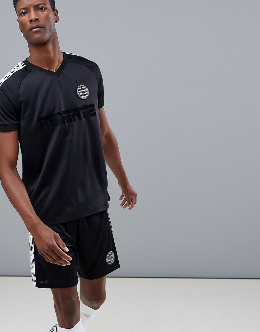 ASOS 4505 football t-shirt with quick dry in black