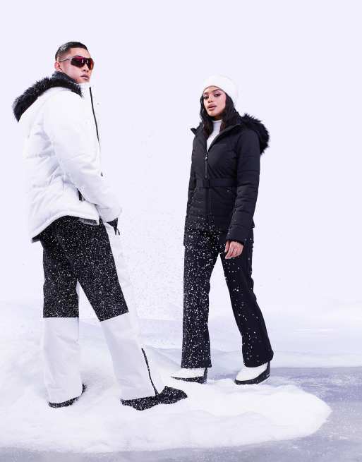 ASOS - 4505 foret skijakke med kant i imiteret pels, 2 af 4