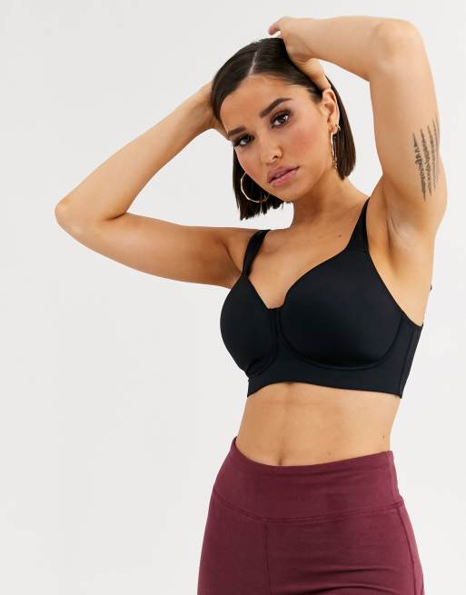 Plus size sports store bra asos