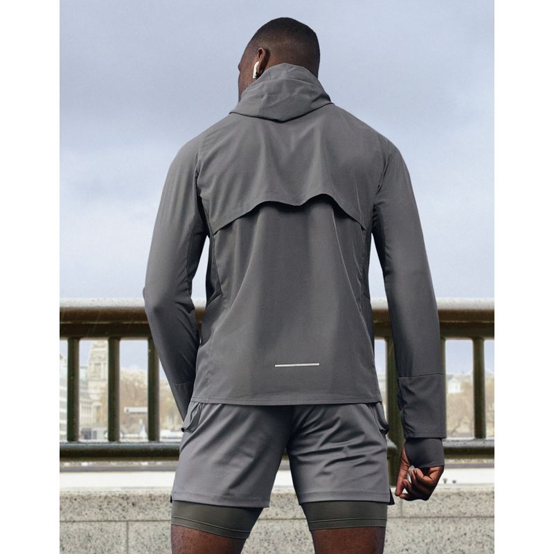 Giacche Activewear 4505 - Giacca da running in grigio