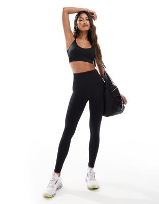 ASOS 4505 - Glatte, nahtlose Sport-Leggings in Schwarz mit hoher Taille