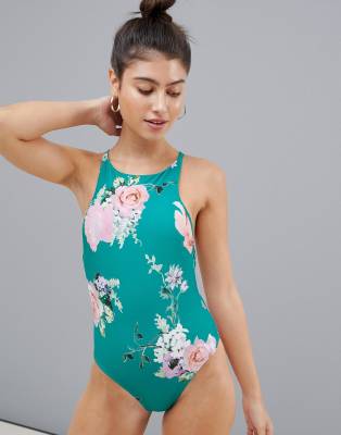 asos floral swimsuit