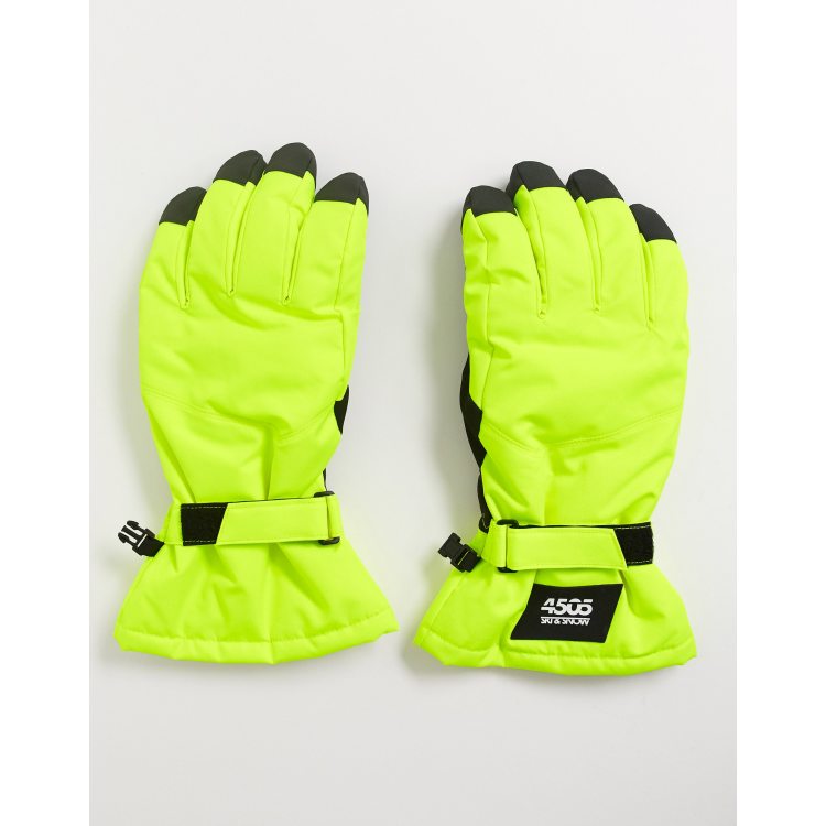 ASOS 4505 - Guanti da sci fluo