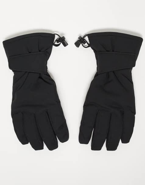 ASOS 4505 - Guanti da sci idrorepellenti neri con panno per occhiali - view 1
