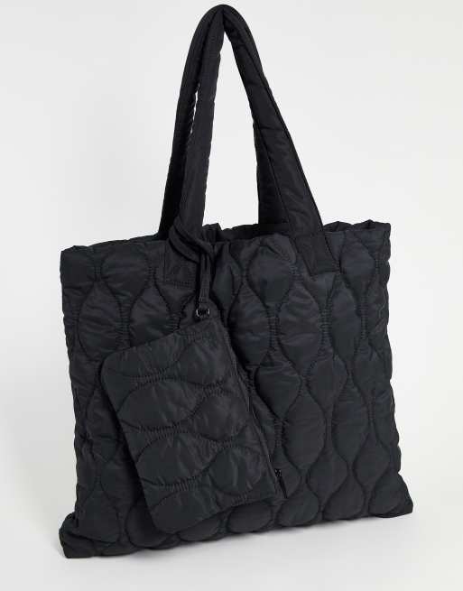 ASOS 4505 gym bag in quilted fabric with inner purse ASOS