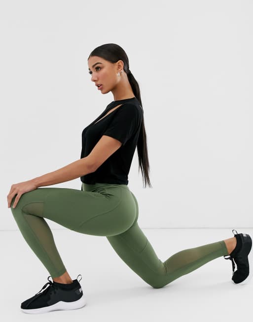 ASOS 4505 Petite gym legging with seam detail