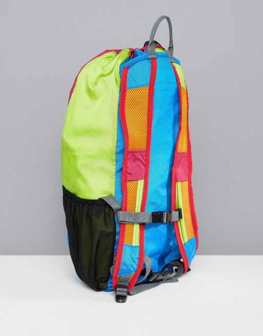 ASOS 4505 Hardloop rugzak met neon kleurvlakken