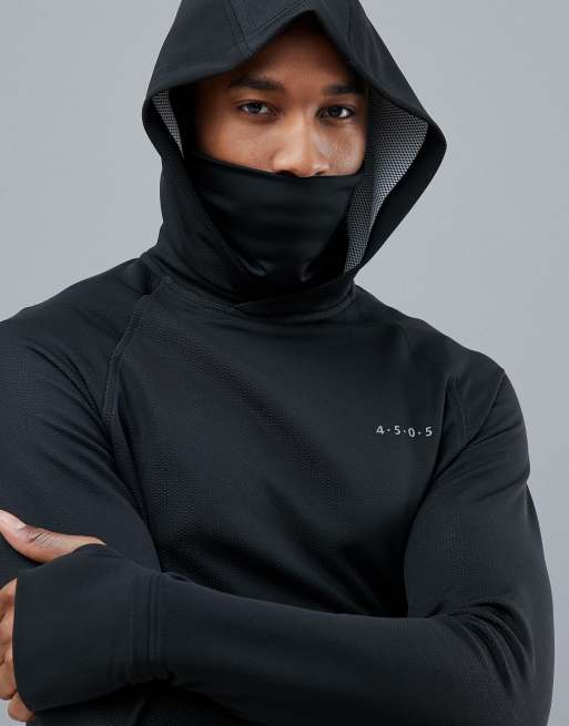 Hoodie with shop neck gaiter