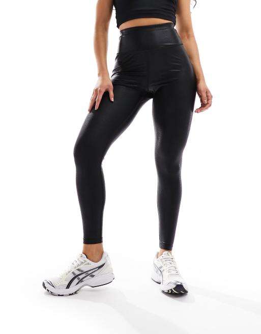 ASOS 4505 Hourglass – Glänzende 7/8-Sportleggings mit Animalprint, 4 von 5