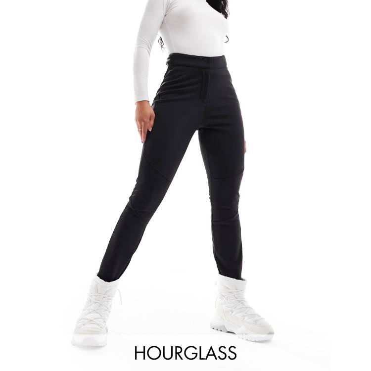 ASOS 4505 Hourglass high waist skinny ski pants with stirrup in black