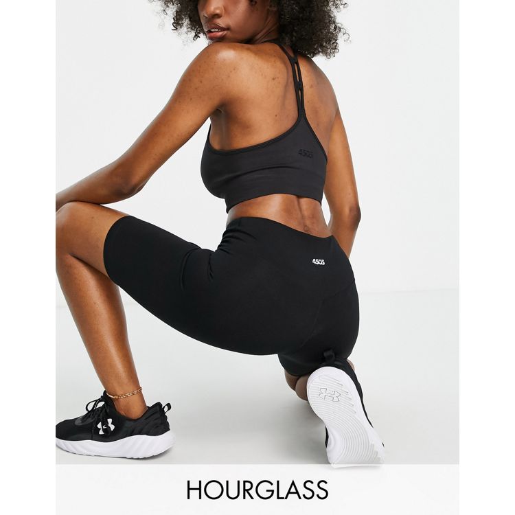 Topshop Hourglass basic legging shorts in black