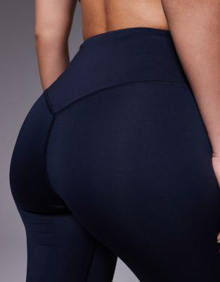 Asos 4505 Hourglass Icon Booty Sculpt High Waist Gym Leggings In Navy