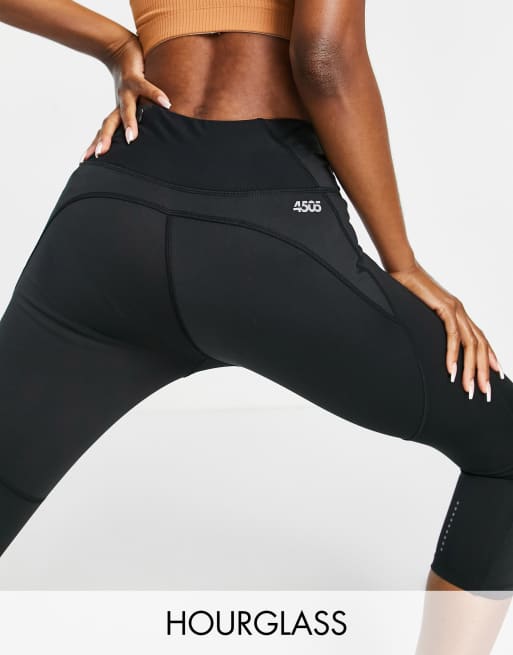 ASOS 4505 Hourglass - Icon Run - Leggings capri avec lien à nouer 
