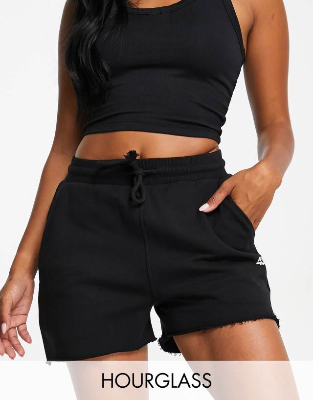 ASOS 4505 Hourglass jogger shorts in black