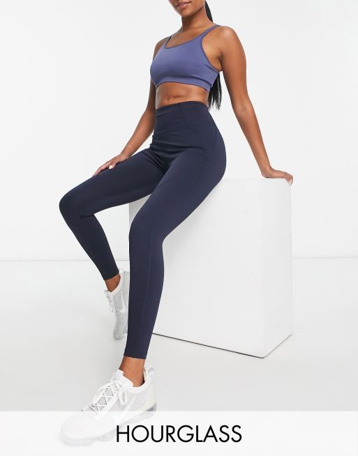 Asos 4505 Hourglass Legging Met Logo En Gevormde Naden En Zakje Asos