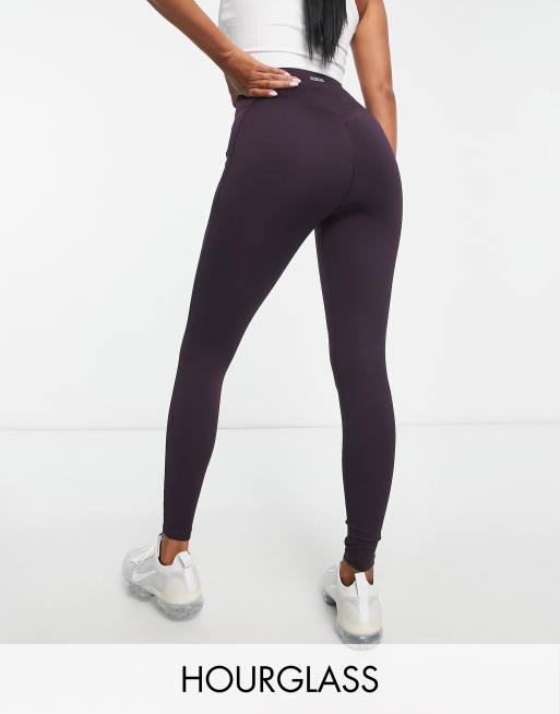 Asos 4505 Hourglass Legging Met Logo En Gevormde Naden En Zakje Asos