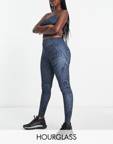ASOS 4505 Hourglass legging with booty sculpt seam detail in graduated leopard print - view 1