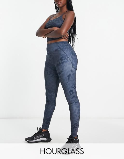 ASOS 4505 Hourglass legging with booty sculpt seam detail in graduated leopard print