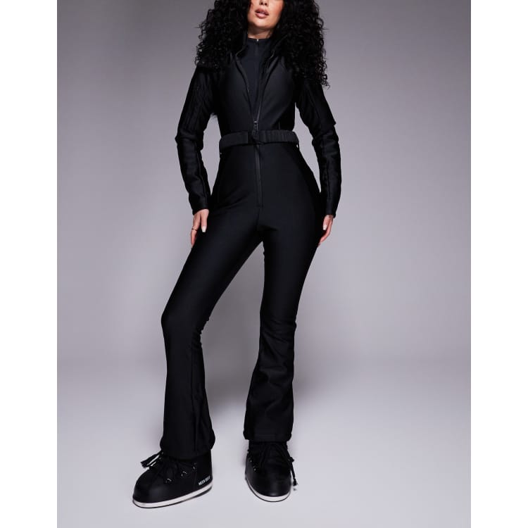 Asos black ski suit clearance