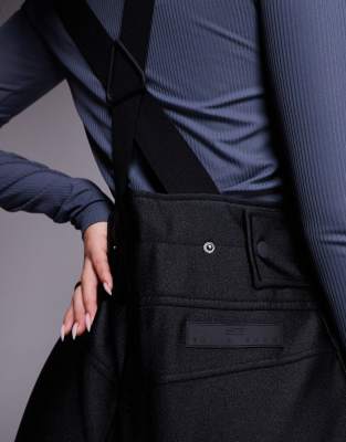 Asos 4505 Ski & Snow Asos 4505 Hourglass Ski Soft Shell Water Repellent Kick Flare Ski Pants In Black