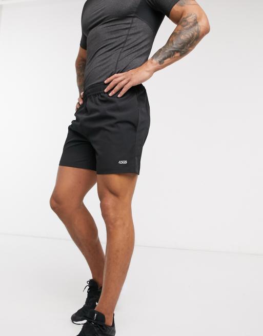 ASOS 4505 - Icon - 13 cm lange sneldrogende trainingshort met logo in zwart , 3 van 4