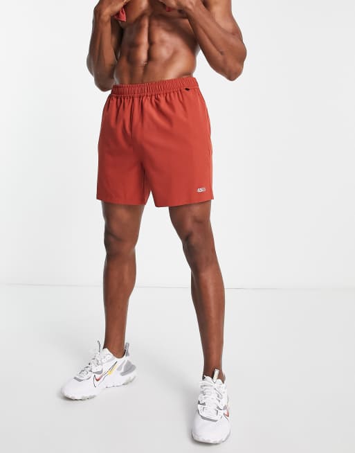 ASOS 4505 - Icon - 13-cm-træningsshorts i murstensrød 