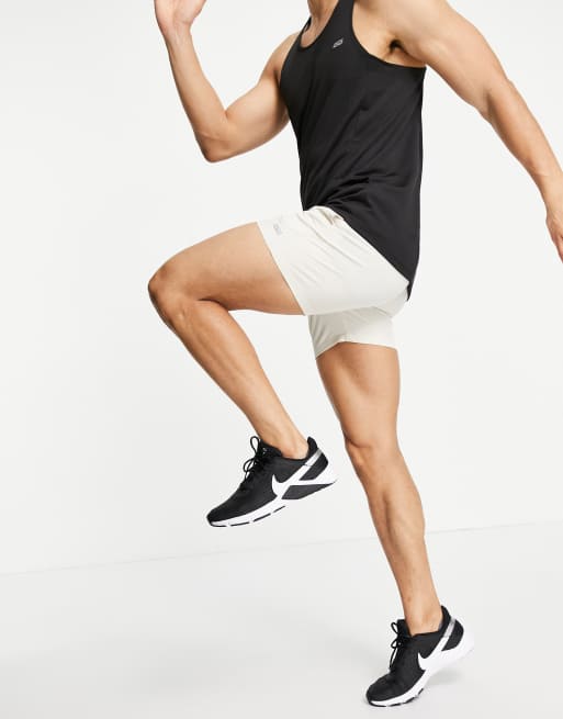 ASOS 4505 Icon 13cm training shorts in mid length with quick dry in stone , 4 of 4