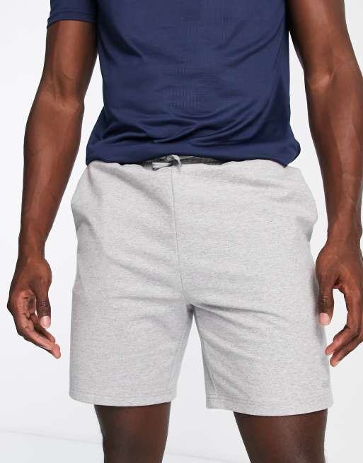 ASOS 4505 - Icon - 18 cm lange trainingsshort van sneldrogende sweatstof in gemêleerd grijs 